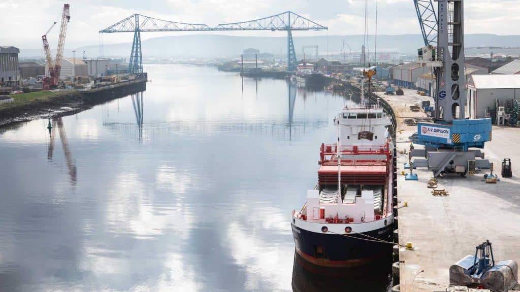 Port of Middlesbrough on the River Tees
